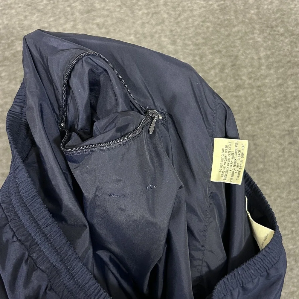Vtg Eddie Bauer‎ Rain Pants Men's Medium Navy Waterproof Outdoor Seam Sealed